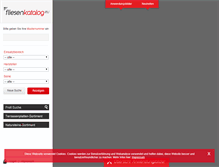 Tablet Screenshot of fliesenkatalog.eu